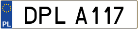 Trailer License Plate